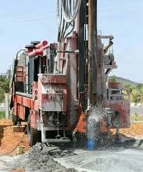 Borewell Drilling in Progress